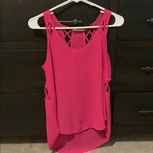 Sheer pink tank